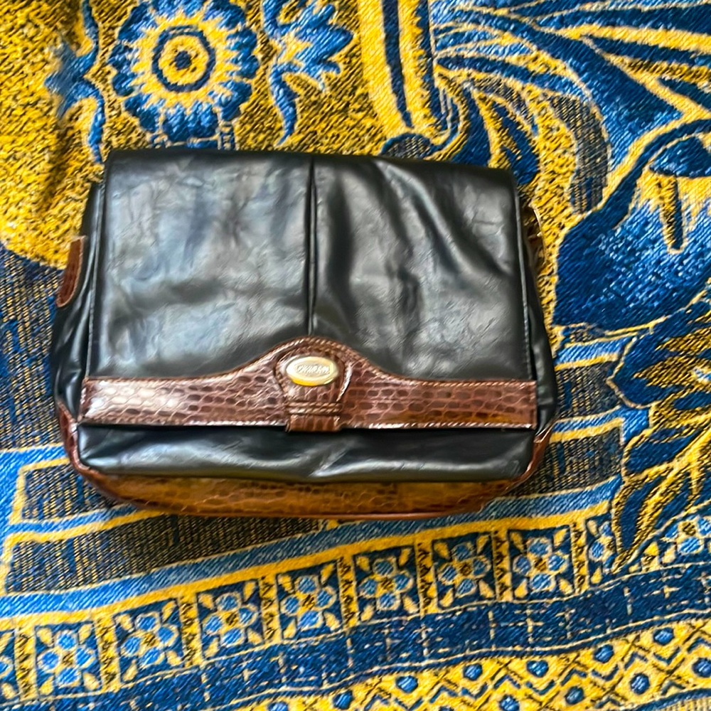 Black and brown carryland purse/ bag